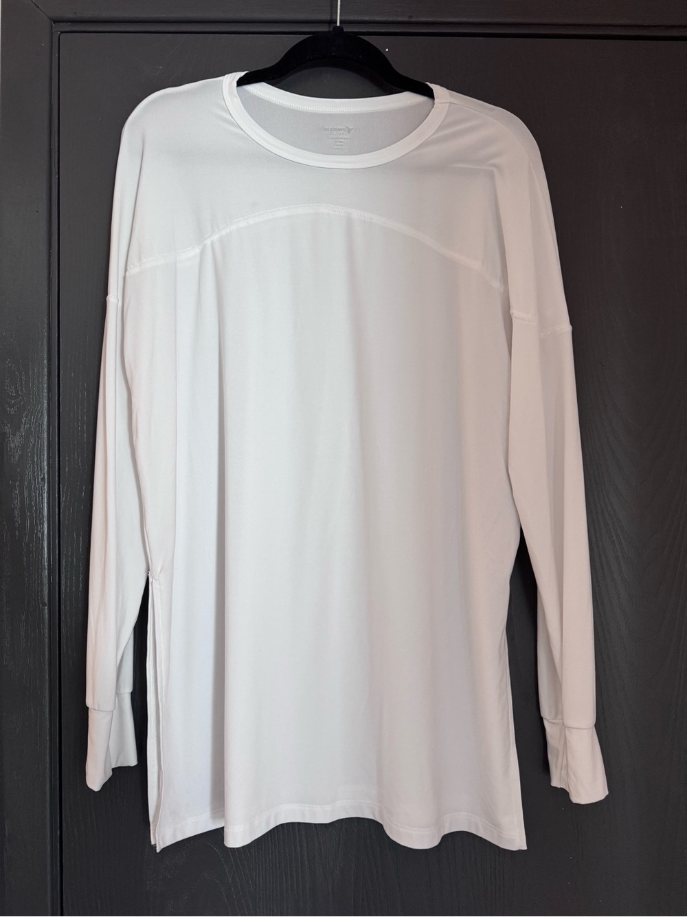 Lot of 2, OLD NAVY Active Go-Dry Long Sleeve Crew Neck Tunic Top Small TALL